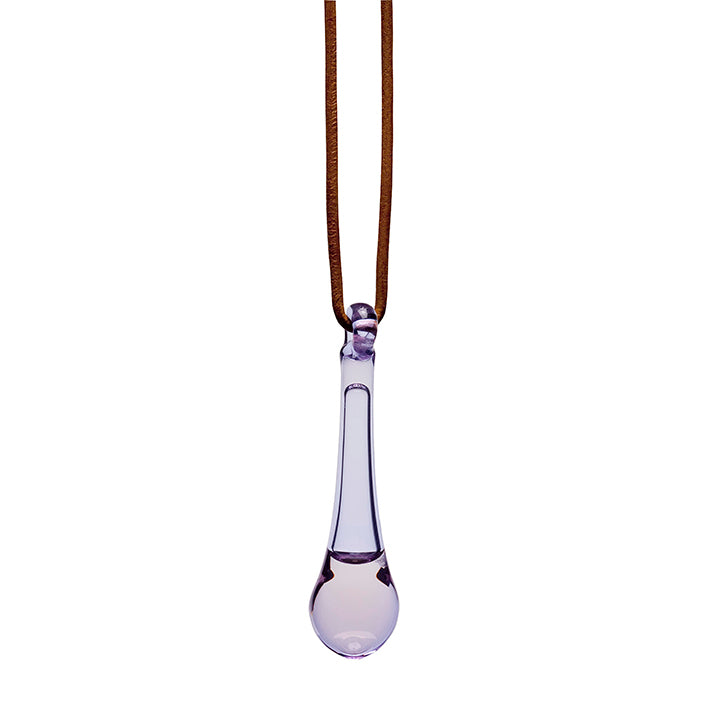 Adult Electro Pendant Light Purple Glass Australian Bush Flower